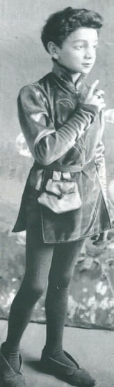 Sheridan as Yniold in Pelléas et Mélisande at the Boston Opera House, 1912.