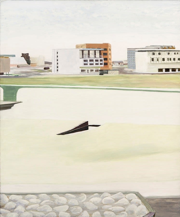 Carol Rhodes, Buildings, 1994. Part of the Paintings in Hospitals collection.