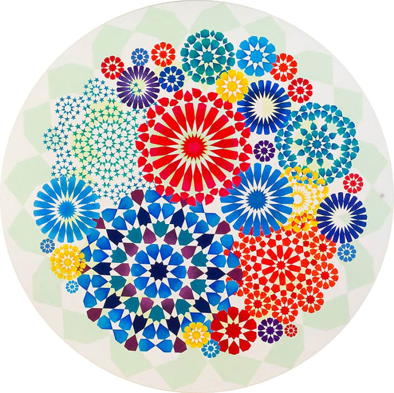 Zarah Hussain, Circle Composition, 2009. Part of the Paintings in Hospitals collection. © the artist