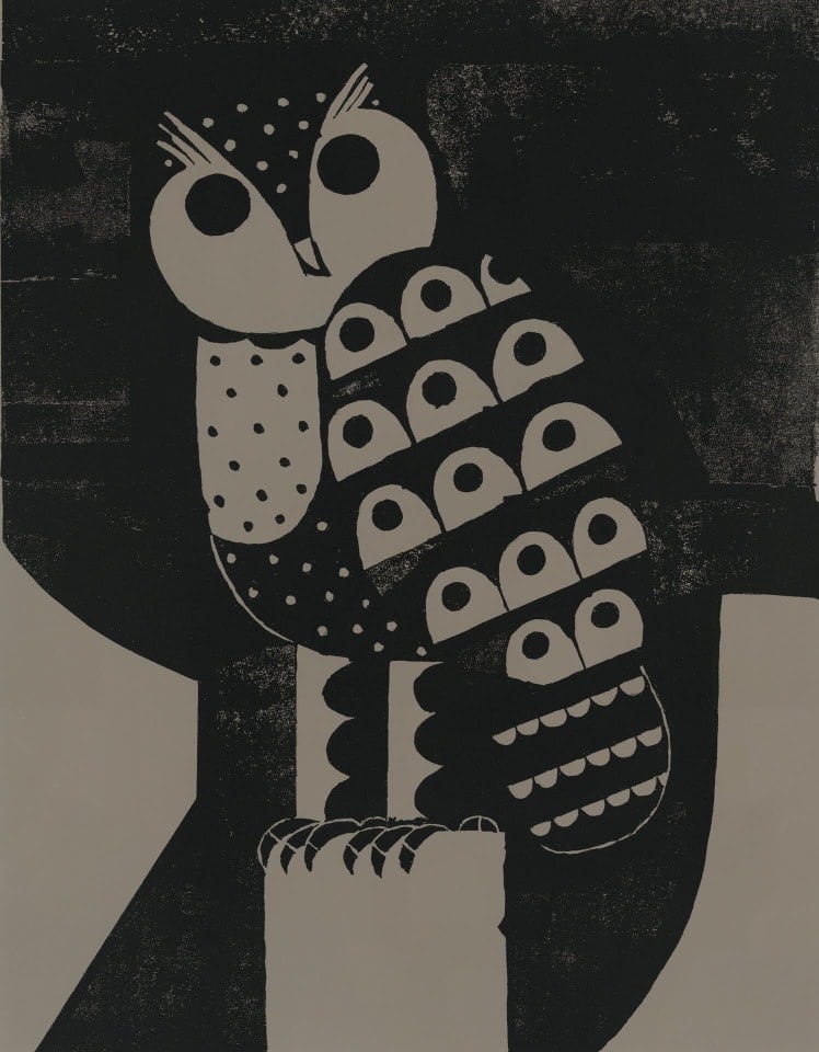 Reg Cartwright, Owl. Part of the Paintings in Hospitals collection.