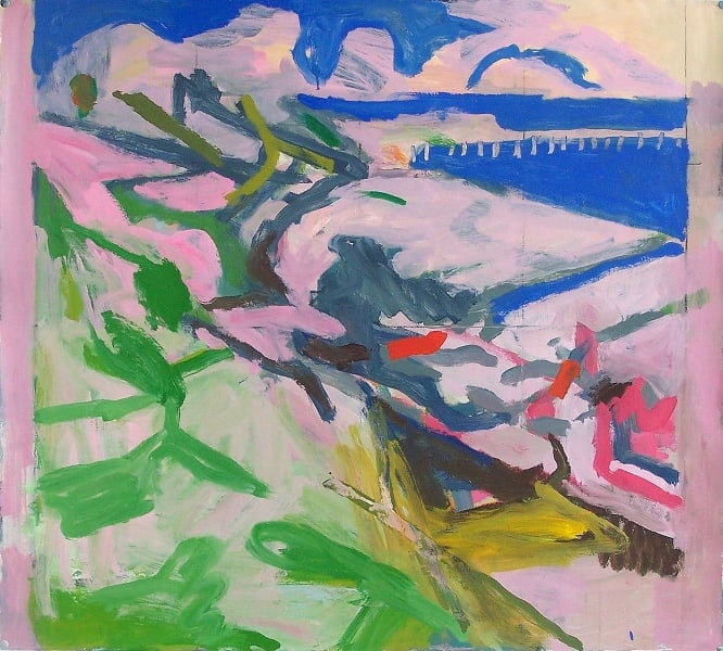 Simon Carter, The Pier and the Beach, 2009. Part of the Paintings in Hospitals collection.