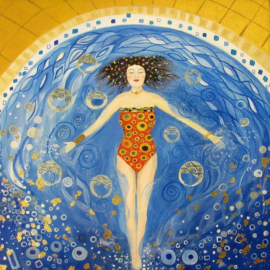 Annabel Church Smith, Mrs Klimt Swimming, 2003