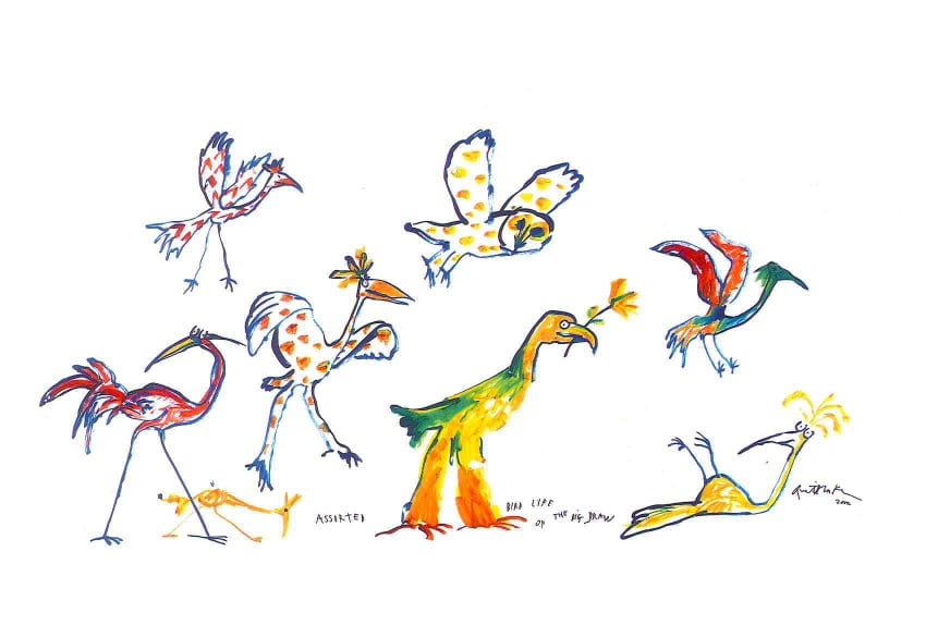 Quentin Blake, Draw the World, 2002. Part of the Paintings in Hospitals collection.